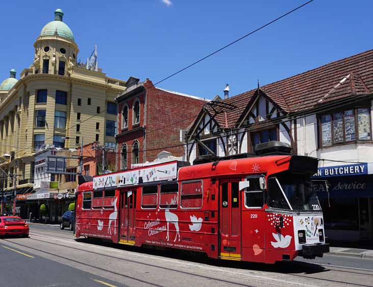 Yarra Trams 220 Christmas Tram 2016.